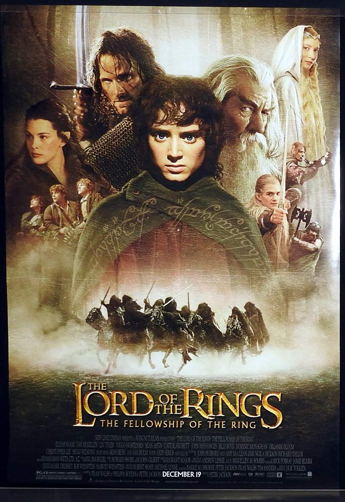 LORD OF THE RINGS Fellowship of the Ring Original Rolled US One sheet Movie Poster