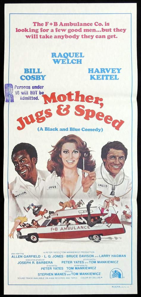 MOTHER JUGS AND SPEED Original Daybill Movie Poster Raquel Welch