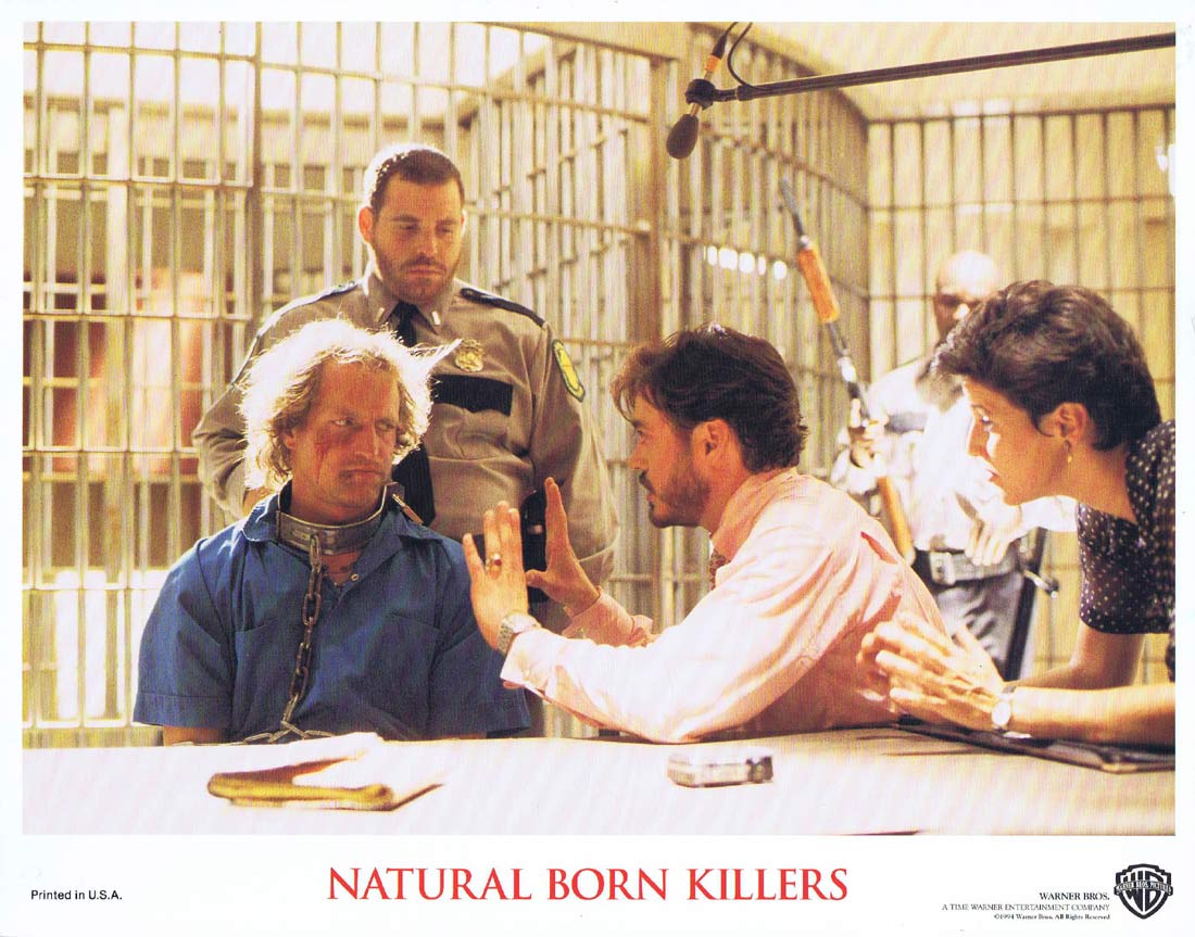 NATURAL BORN KILLERS Original Lobby Card Woody Harrelson Juliette Lewis