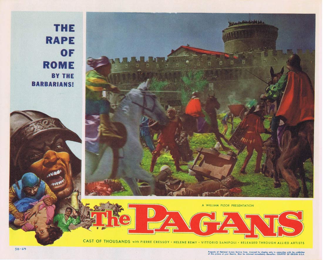 THE PAGANS Original Lobby Card 4 Pierre Cressoy Helene Remy