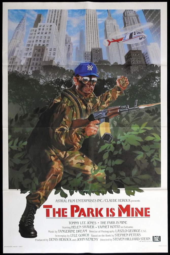 THE PARK IS MINE Original US One sheet Movie Poster Tommy Lee Jones VIETNAM