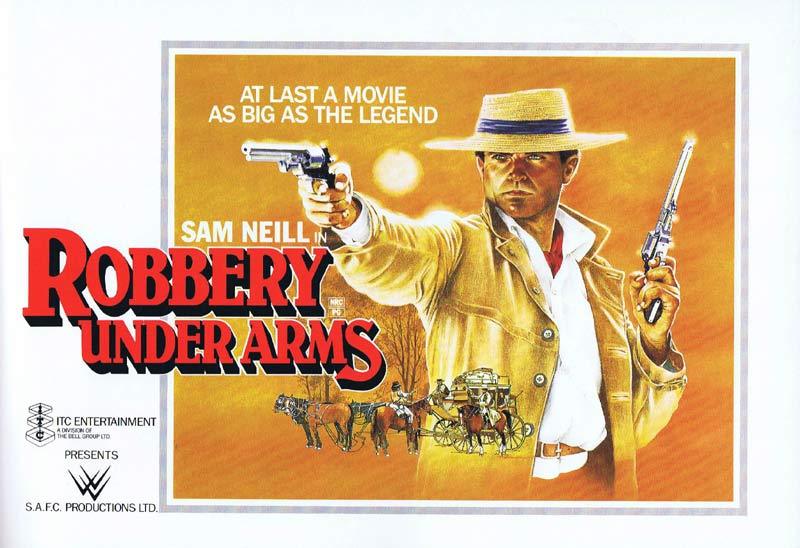ROBBERY UNDER ARMS Original Movie Promo Booklet Sam Neill