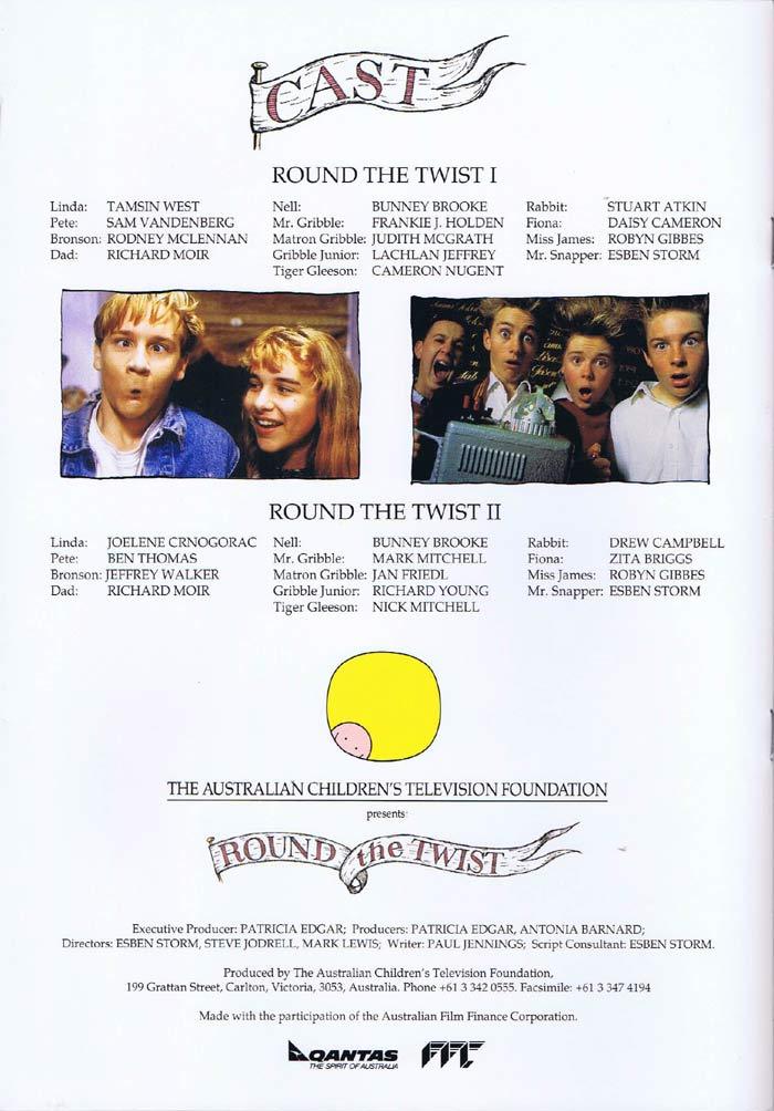 ROUND THE TWIST Original Australian Movie Press Information Kit Mark Mitchell Bunney Brooke