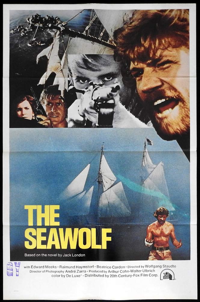 THE SEAWOLF Original US One sheet Movie poster Raimund Harmstorf Edward Meeks