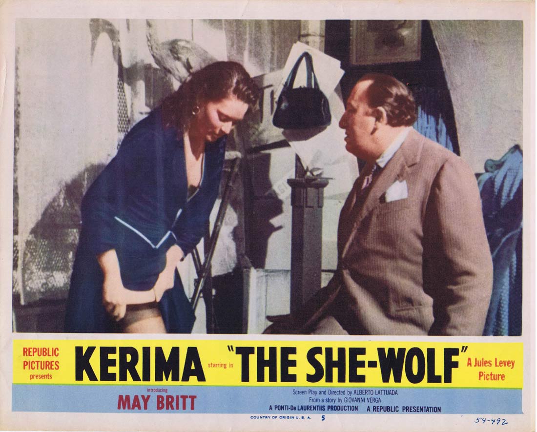 THE SHE-WOLF aka The Devil Is a Woman Original Lobby Card 5 May Britt