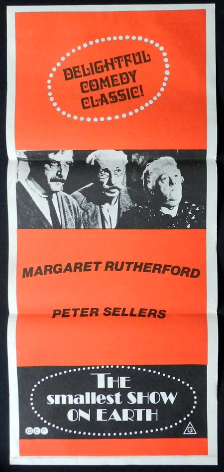 THE SMALLEST SHOW ON EARTH 72r Daybill Movie poster Virginia McKenna Bill Travers Margaret Rutherford