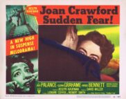 SUDDEN FEAR Original Lobby Card 3 Joan Crawford Jack Palance