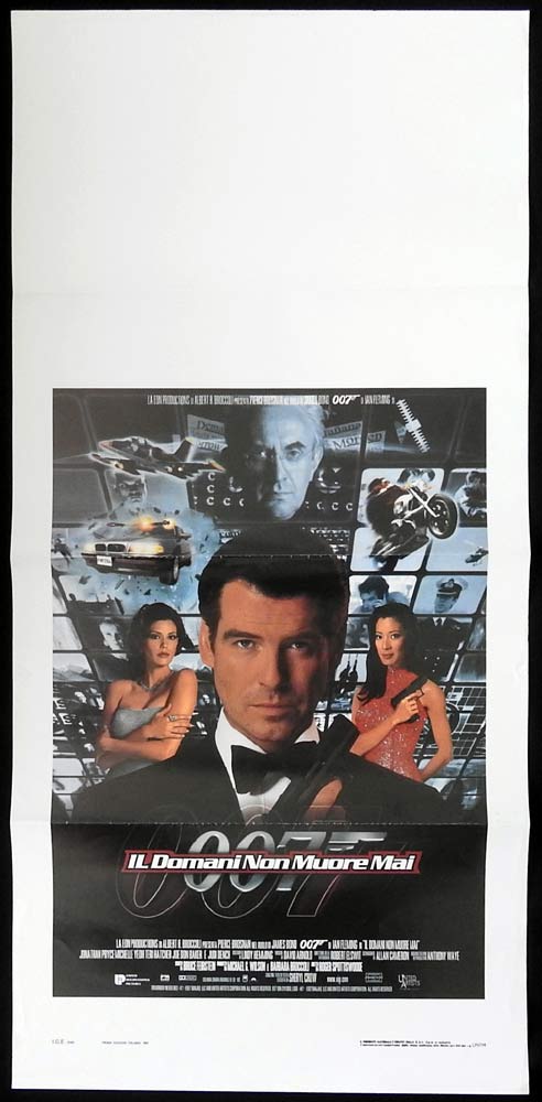 TOMORROW NEVER DIES Italian Locandina Movie poster Pierce Brosnan James Bond
