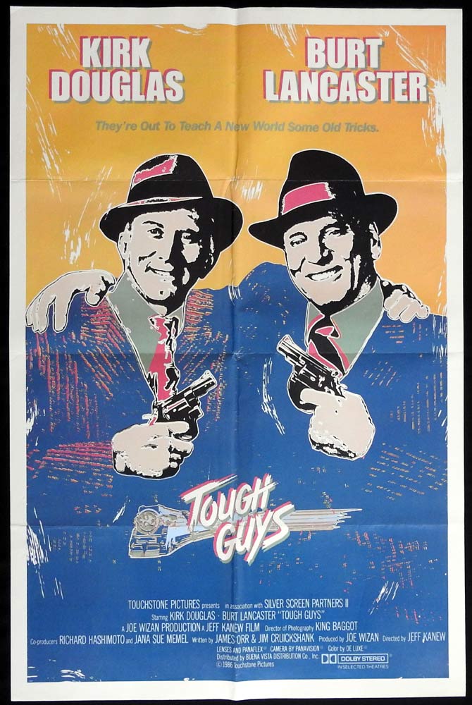 TOUGH GUYS Original US One sheet Movie Poster Burt Lancaster Kirk Douglas