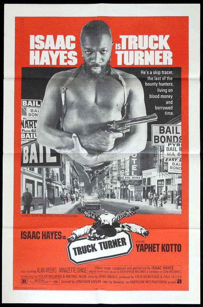 TRUCK TURNER Isaac Hayes Blaxploitation One Sheet Movie poster