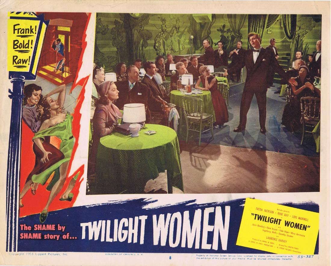 TWILIGHT WOMEN Original Lobby Card 8 Freda Jackson Rene Ray Lois Maxwell