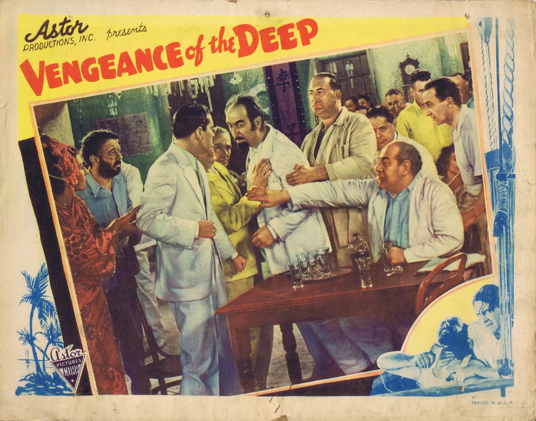 LOVERS AND LUGGERS Original Lobby Card 6 Vengeance of the Deep 1938 Ken G.Hall