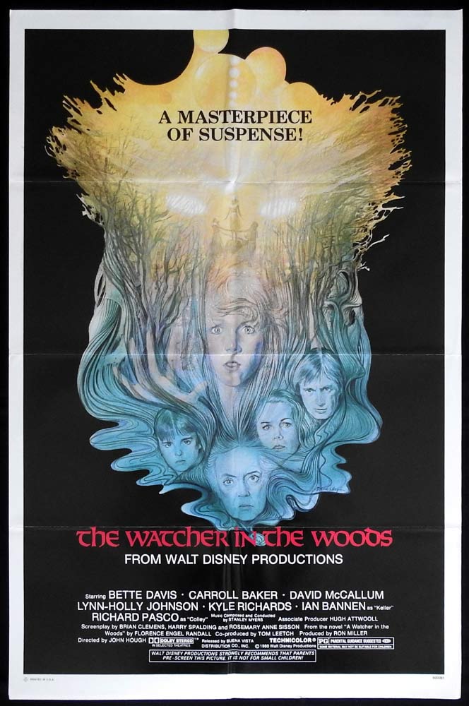 THE WATCHER IN THE WOODS Original US One Sheet Movie Poster Bette Davis Negron