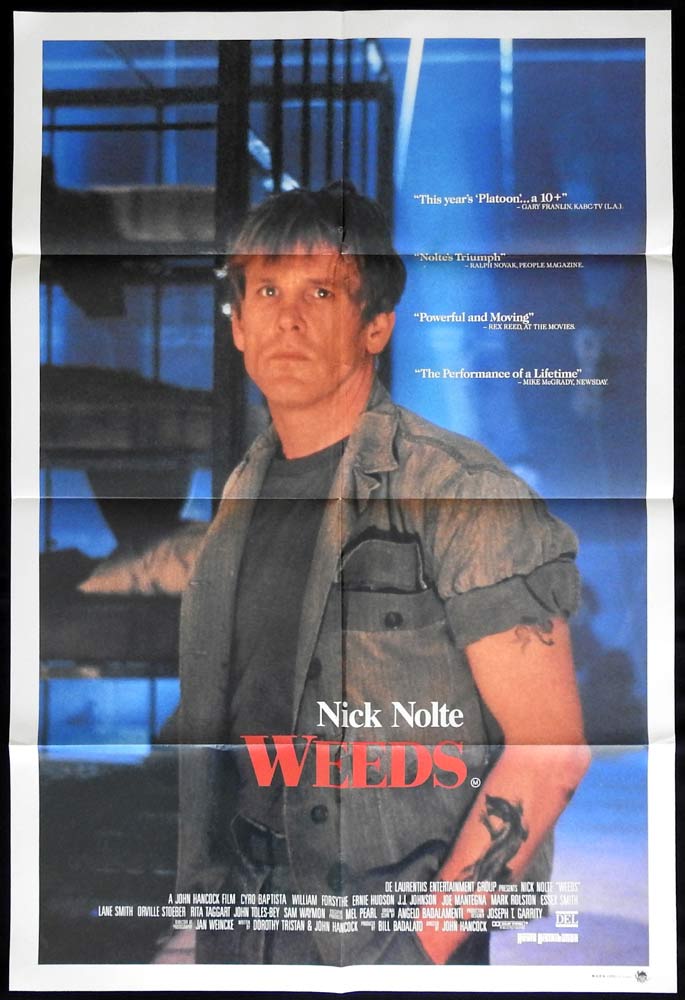 WEEDS Original US One Sheet Movie Poster Nick Nolte Ernie Hudson