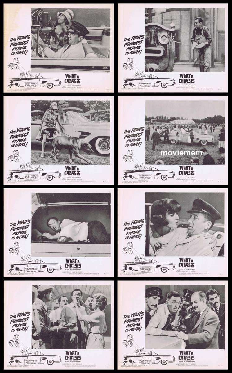 WHAT A CHASSIS Original Lobby Card set Alfred Adam Colette Brosset