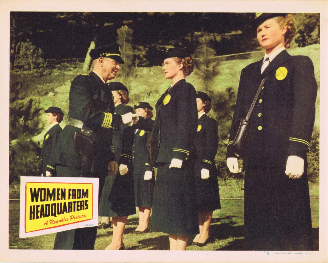 WOMEN FROM HEADQUARTERS Original Lobby Card 8 Virginia Huston Robert Rockwell
