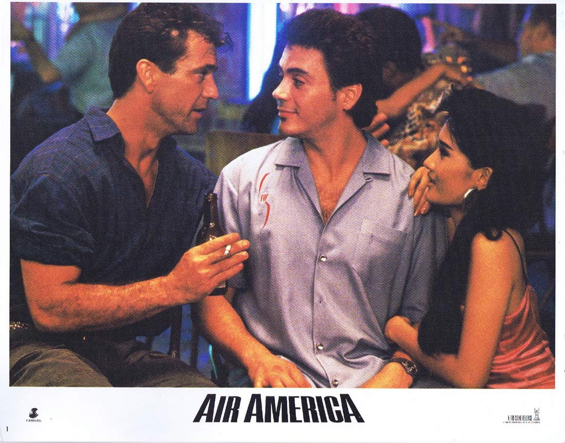 AIR AMERICA Original Lobby Card 1 Mel Gibson Robert Downey Jr