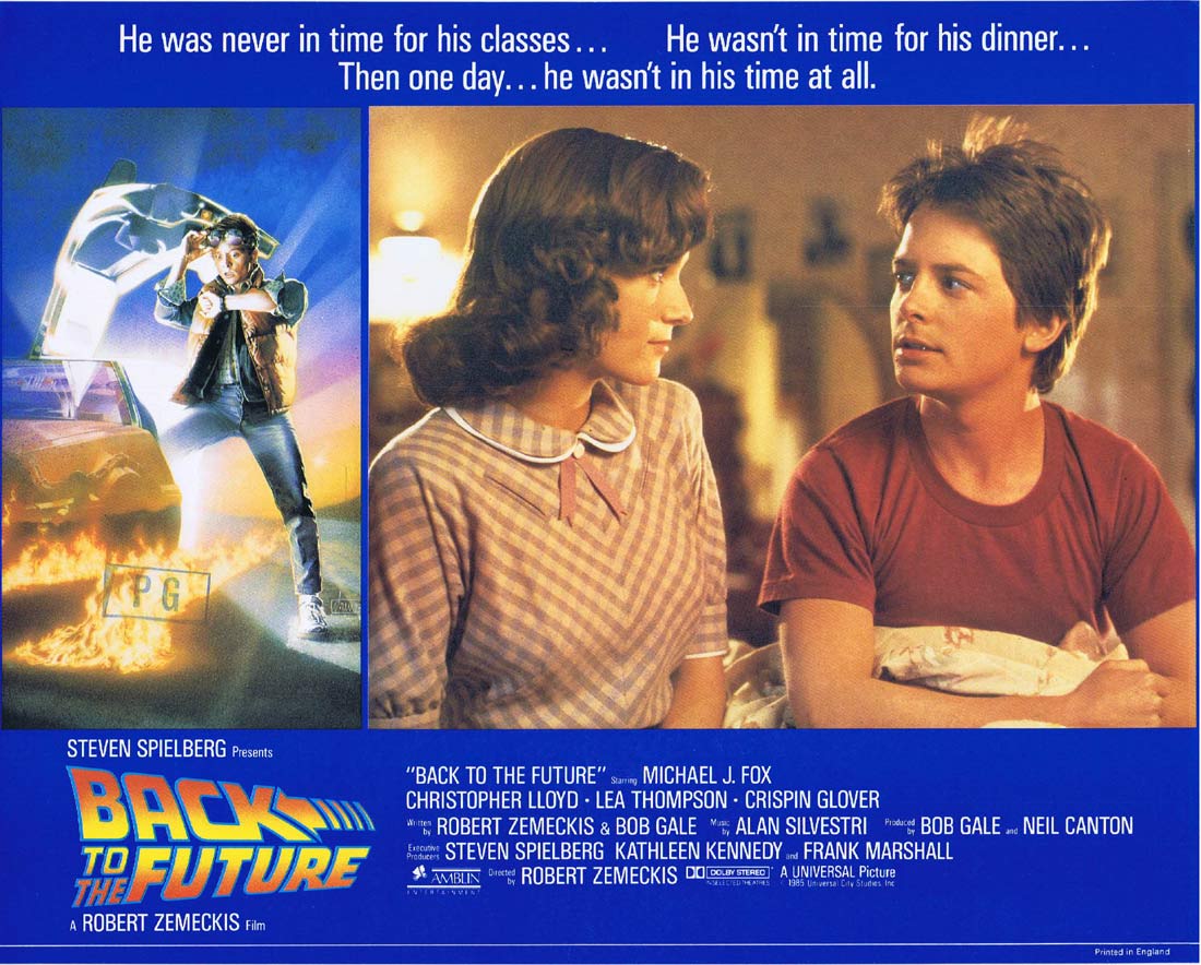 BACK TO THE FUTURE Original English Lobby Card 3 Michael J.Fox
