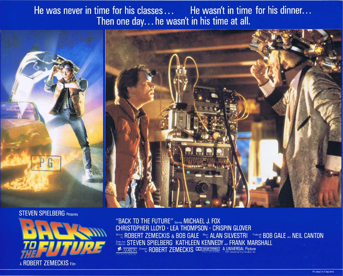 BACK TO THE FUTURE Original English Lobby Card 4 Michael J.Fox