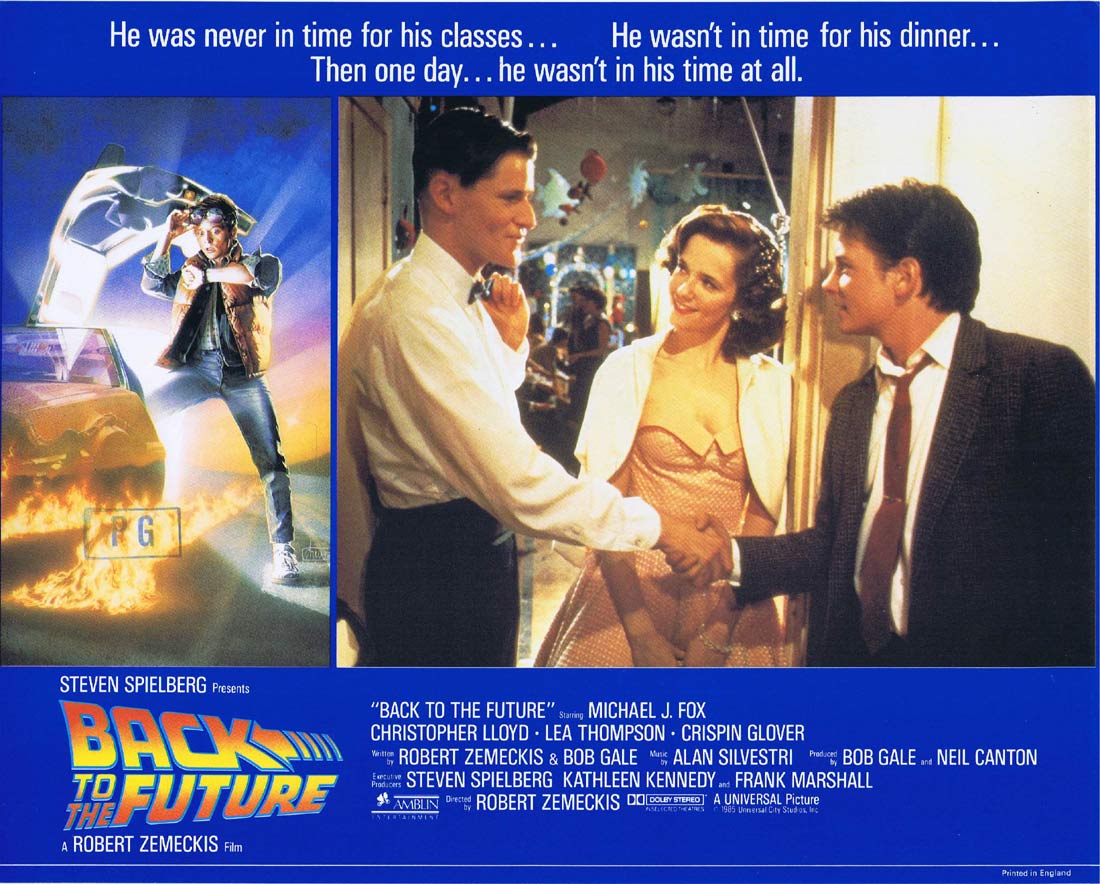 BACK TO THE FUTURE Original English Lobby Card 5 Michael J.Fox