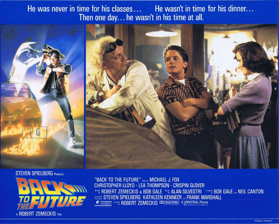 BACK TO THE FUTURE Original English Lobby Card 6 Michael J.Fox