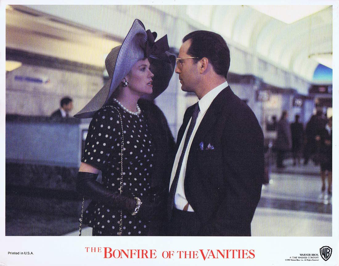 BONFIRE OF THE VANITIES Original Lobby Card Bruce Willis Melanie Griffith