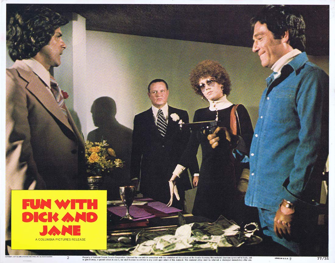 FUN WITH DICK AND JANE Original Lobby Card 2 George Segal Jane Fonda