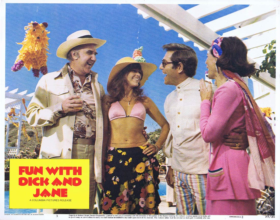 FUN WITH DICK AND JANE Original Lobby Card 3 George Segal Jane Fonda
