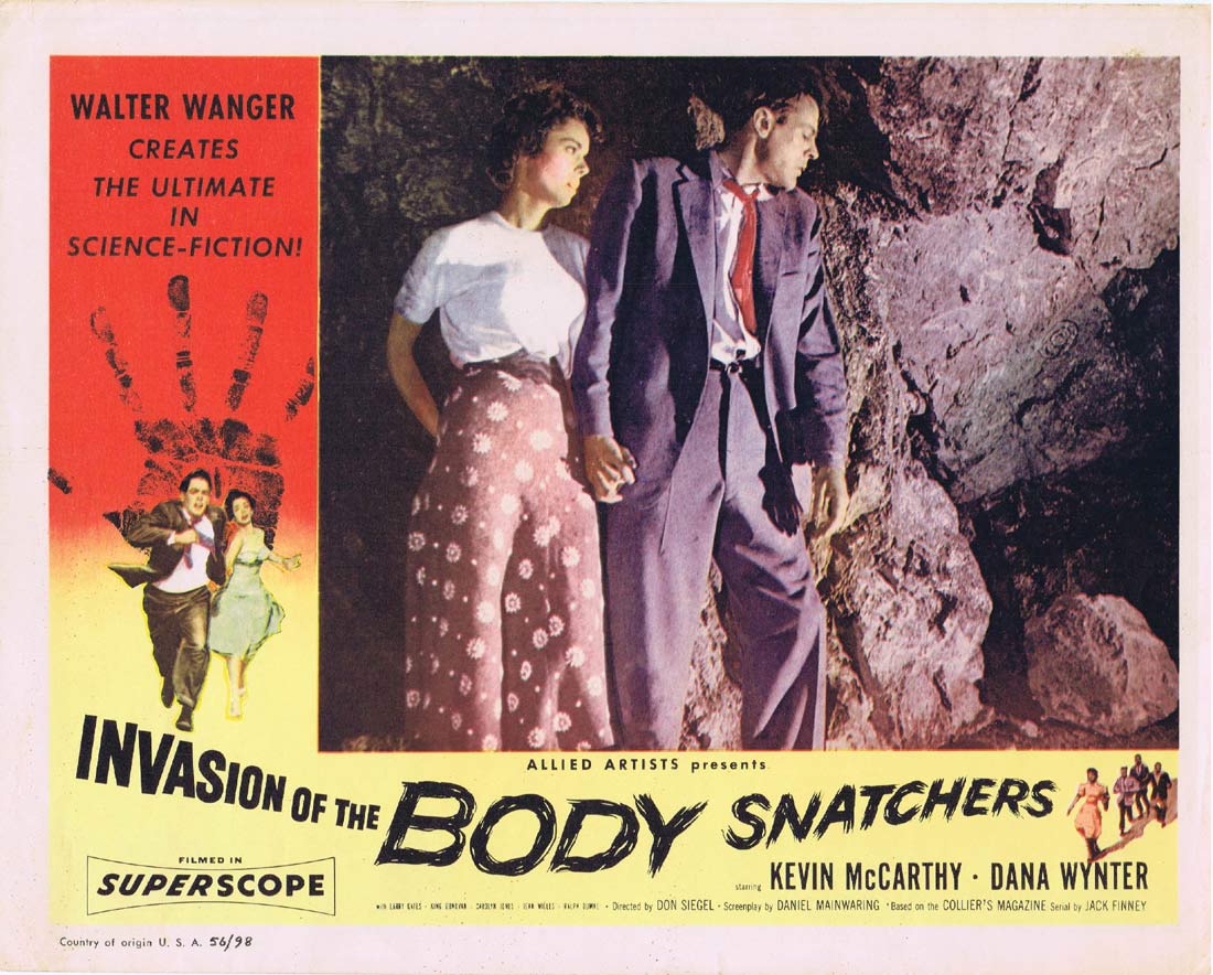 INVASION OF THE BODY SNATCHERS Original Lobby Card 3 Kevin McCarthy Sci Fi