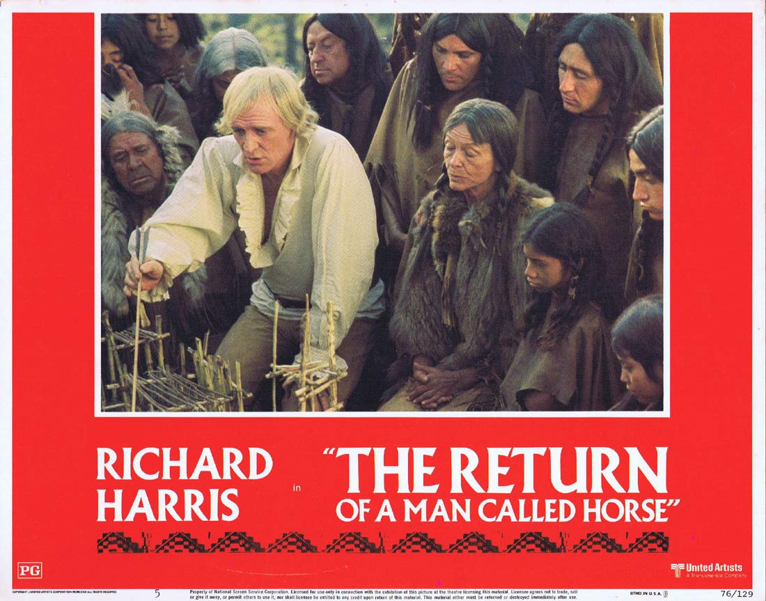 THE RETURN OF A MAN CALLED HORSE Original Lobby Card 5 Richard Harris Gale Sondergaard