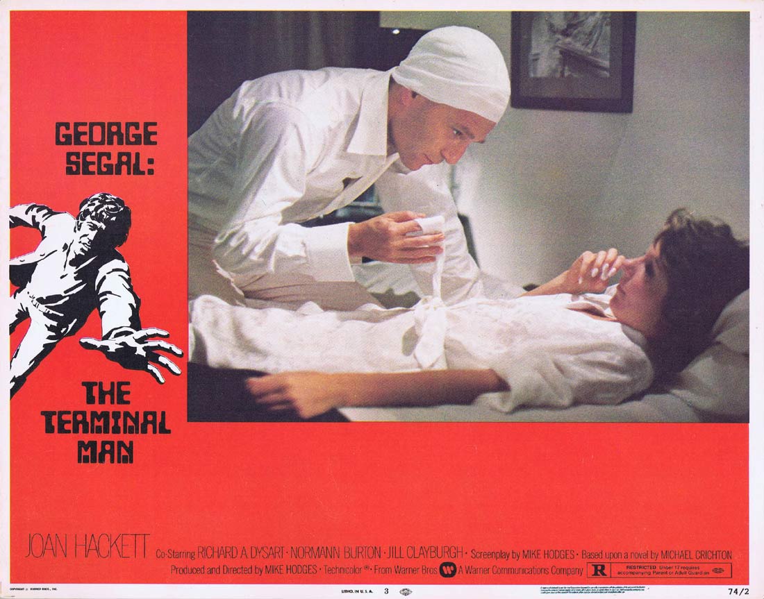 THE TERMINAL MAN Original Lobby Card 8 George Segal - Moviemem Original  Movie Posters