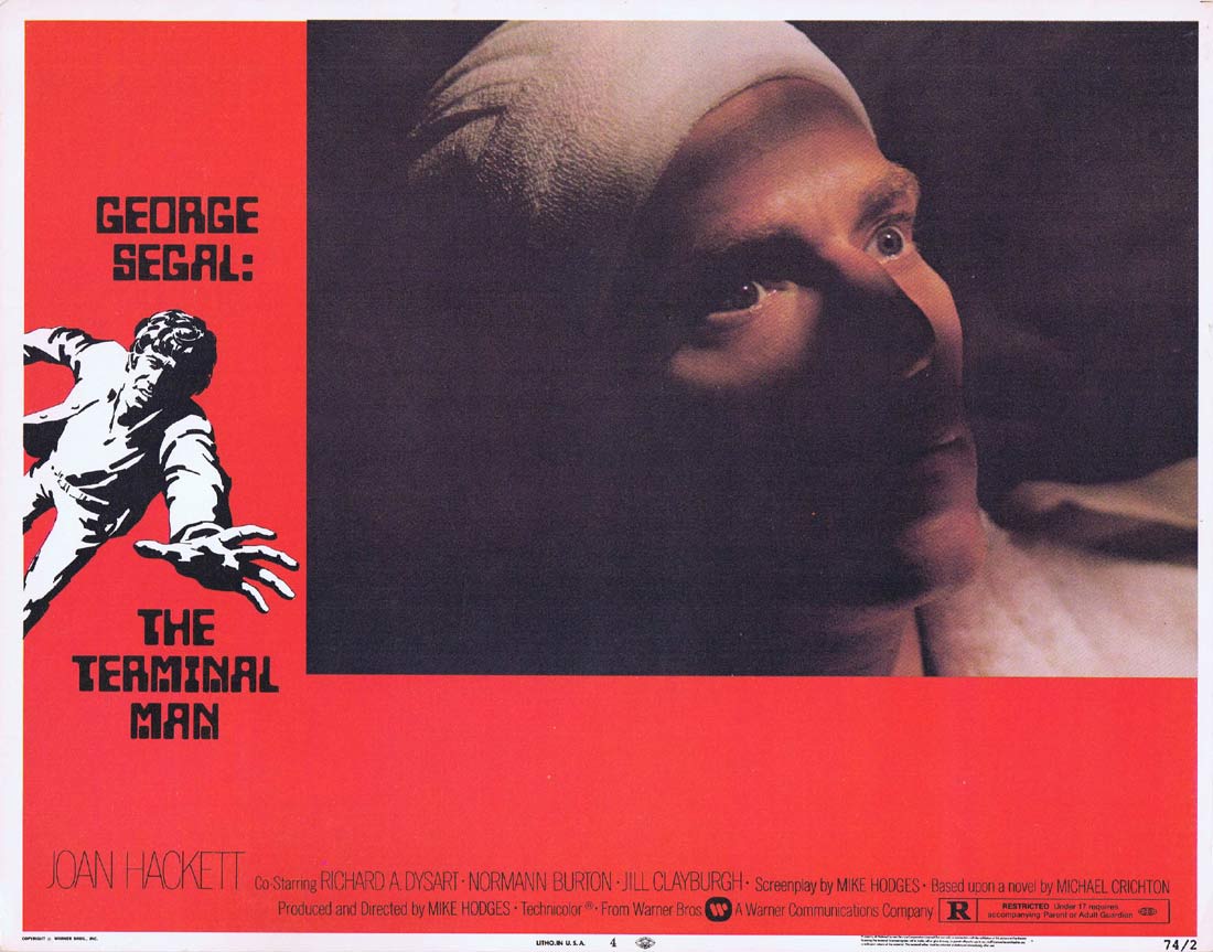 The Terminal Man (Mike Hodges 1974), adapted from Michael