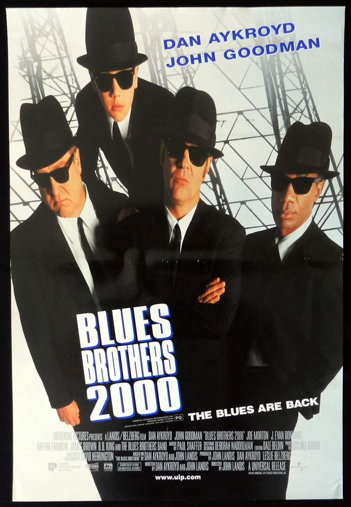 THE BLUES BROTHERS 2000 Original DS Daybill Movie poster Dan Aykroyd
