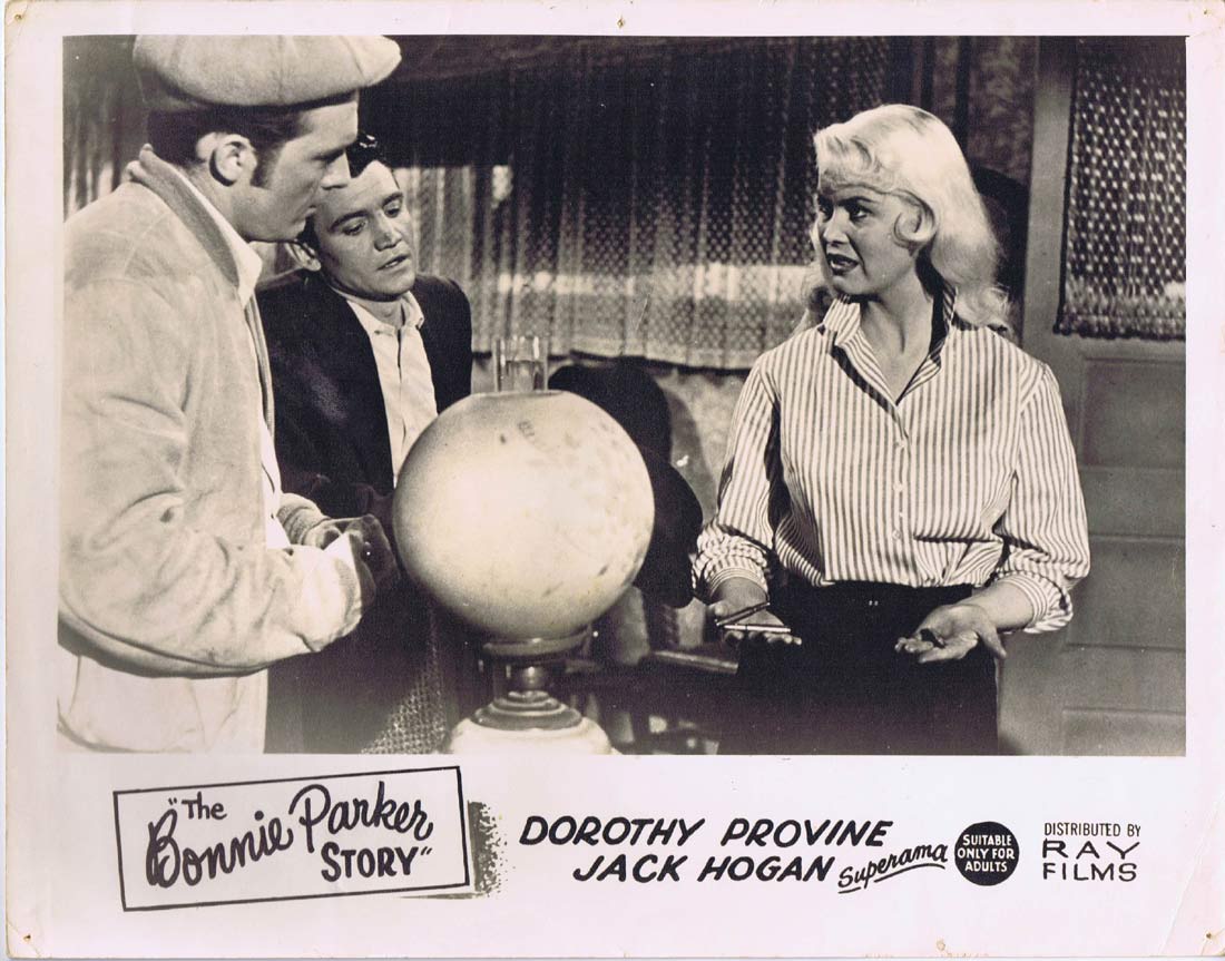 THE BONNIE PARKER STORY Original Australian Lobby Card Dorothy Provine Jack Hogan