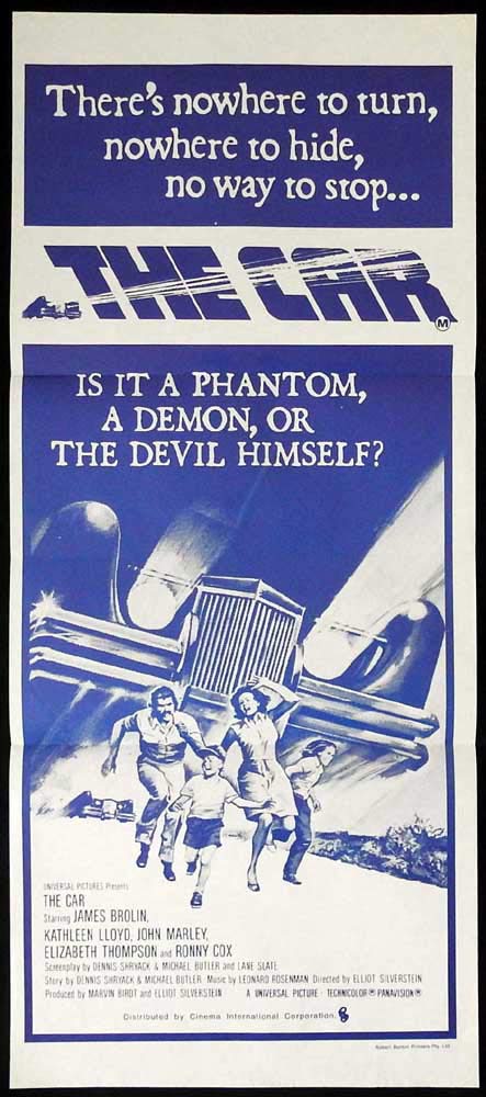 THE CAR Original Daybill Movie Poster Gabriel Damon Dinosaur James Brolin Kathleen Lloyd B