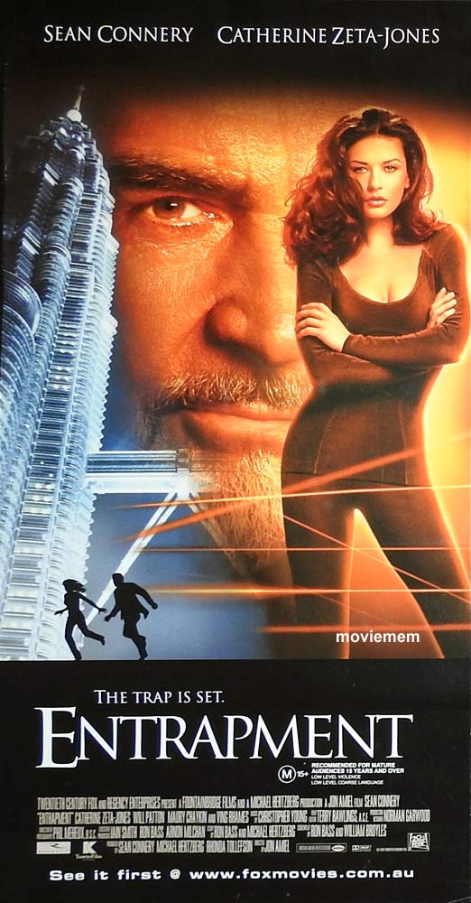ENTRAPMENT Original Daybill Movie Poster Sean Connery Catherine Zeta-Jones