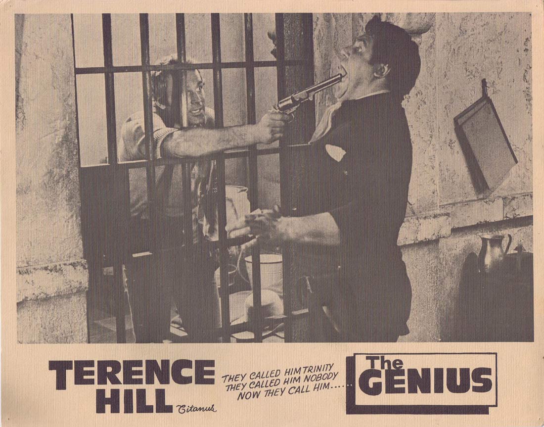 THE GENIUS Original Lobby Card 7 Terence Hill Sergio Leone