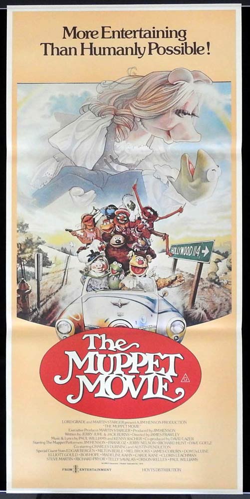 THE MUPPET MOVIE Original Daybill Movie Poster Miss Piggy Kermit the Frog
