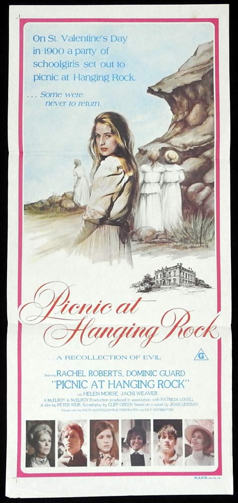 PICNIC AT HANGING ROCK Original Daybill Movie Poster Rachel Roberts Dominic Guard