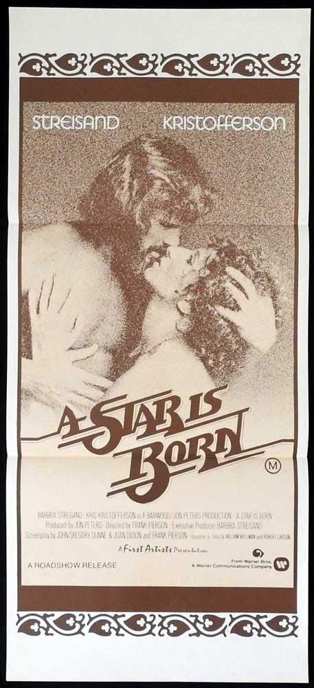 A STAR IS BORN Original Daybill Movie Poster Barbra Streisand Kris Kristofferson B