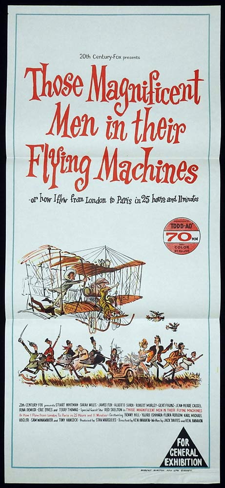 THOSE MAGNIFICENT MEN IN THEIR FLYING MACHINES Original Daybill Movie Poster