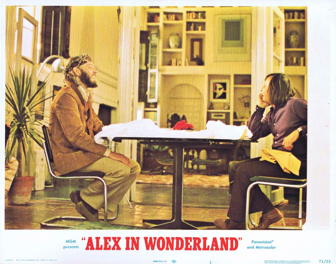 ALEX IN WONDERLAND Lobby Card 1 Donald Sutherland Paul Mazursky