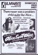 ALICE SWEET ALICE Rare AUSTRALIAN Movie Press Sheet Linda Miller Slasher Horror
