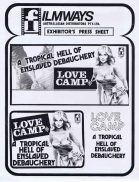 LOVE CAMP Rare AUSTRALIAN Movie Press Sheet Nana Bergen