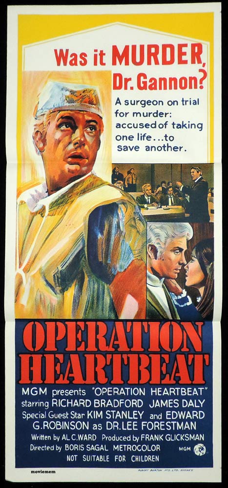 OPERATION HEARTBEAT UMC ’69 Hospital Drama Film poster