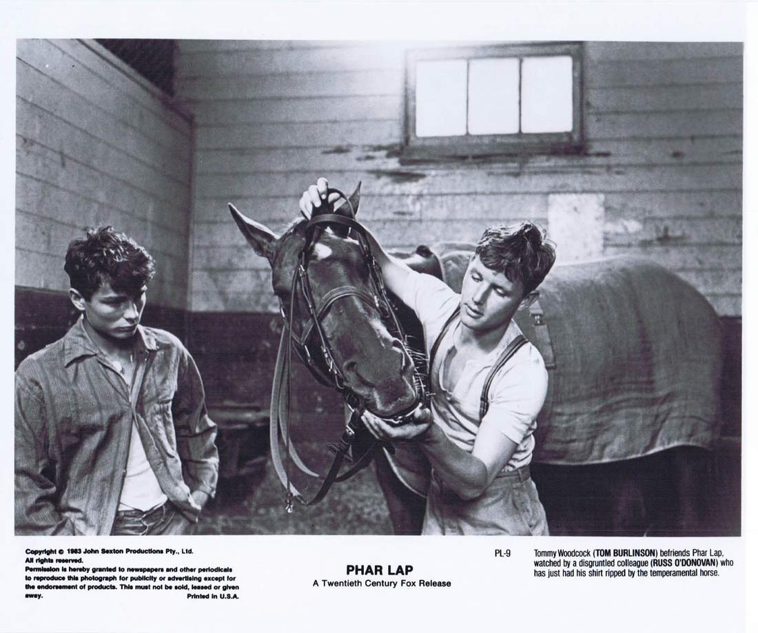 PHAR LAP Original Movie Still 30 Horse Racing Tom Burlinson