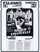 SISTER EMANUELLE Rare AUSTRALIAN Movie Press Sheet Laura Gemser