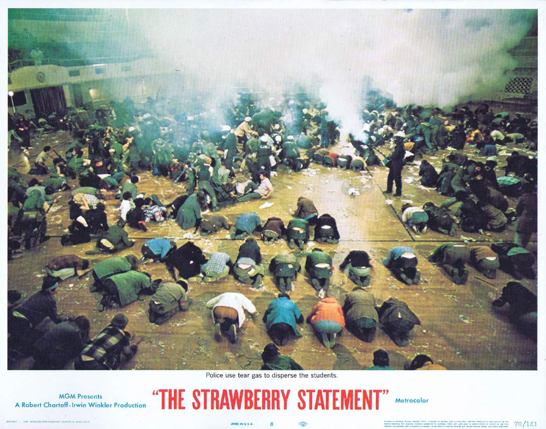 THE STRAWBERRY STATEMENT Original Lobby Card 8 Bruce Davison Kim Darby