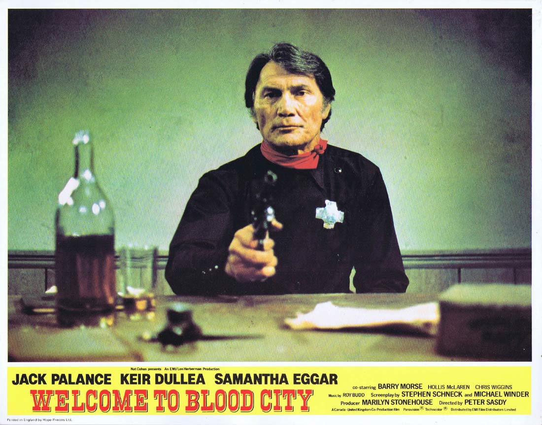 WELCOME TO BLOOD CITY Original Lobby Card 3 Jack Palance Keir Dullea
