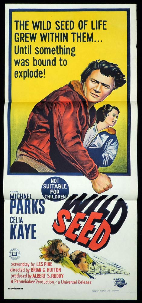 WILD SEED Original Daybill Movie Poster Michael Parks Celia Kaye